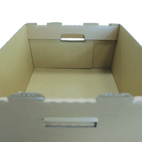 Cartons ondulés cirés écologiques personnalisables, boîtes d'expédition en gros pour l'emballage de fruits et légumes frais