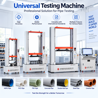 Testeur de rigidité annulaire pour ligne de production, machine électronique de test de tuyaux 100kN pour usine de tuyaux en plastique (routine)