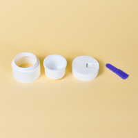 Pot vide personnalisé unique 50g emballage cosmétique pot en plastique de luxe avec cuillère pour masque crème pour le visage