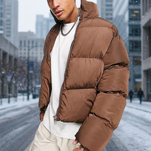 Veste d'hiver matelassée pour homme Falmouth, grande taille, imperméable, fermeture éclair, coupe classique, rembourrage en coton, légère, coupe-vent décontracté - Product Image 2