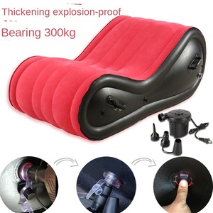 Canapé Gonflable Pliant Multifonctionnel pour Extérieur, Chaise Longue Gonflable Floquée pour Adultes, Lit d'Amour Portable en Acacia SM - Product Image 3