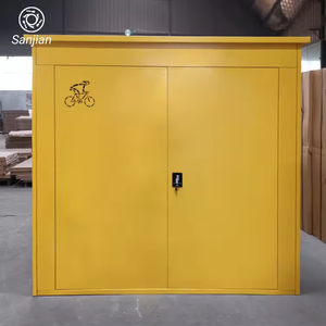 Phong Cách Đơn Giản Lưu Trữ Container Không Thấm Nước Sắt Xe Đạp <span class=keywords><strong>Locker</strong></span> Xe Đạp Tủ Khóa Lưu Trữ Phòng Ngoài Trời - Product Image 3