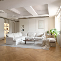 ATUNUS Sofá Modular Suave de 4 Plazas con Chaise en Forma de L para Apartamento y Hotel, Juego de Sofás Seccionales para Sala de Estar
