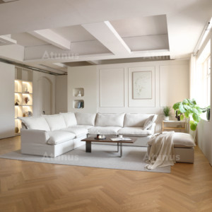 ATUNUS 4 kişilik şezlong l şekilli modüler yumuşak kanepe daire otel kanepe oturma odası mobilya kesit koltuk takımı - Product Image 2