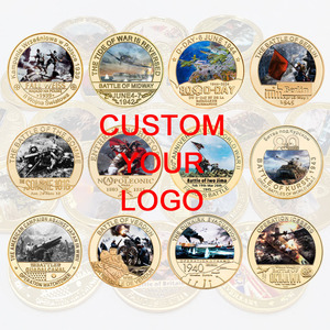 Moneda Conmemorativa de Metal con Diseño de Logotipo Personalizado al por Mayor, Batalla de Iwo <span class=keywords><strong>Jima</strong></span>, Okinawa, Pearl Harbor, Moneda de Desafío Personalizada, Regalos para Hombres - Product Image 2