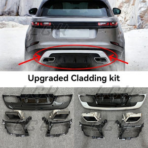 Adatto per Range <span class=keywords><strong>Rover</strong></span> <span class=keywords><strong>Velar</strong></span> la piastra di protezione del paraurti anteriore della faccia anteriore del Kit del corpo del paraurti posteriore - Product Image 4