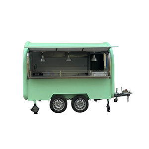 Perro caliente triciclo al aire libre mejor restaurante móvil comida van carrito de comida camión tienda van - Product Image 5