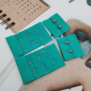 Accessoires de lingerie pour femmes, bleu, noir, blanc, doux, confortables, 3 rangées, 2 crochets, extension de soutien-gorge élastique, accessoires de lingerie - Product Image 1