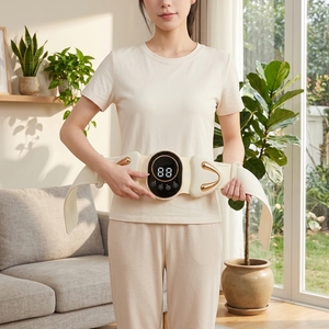 Factory Price Slimming Heating Vibration Abdominal <strong>Waist</strong> Massage Belt with Timing Control for Body Shaping Relief - Product Image 5