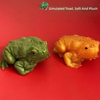 Jouet anti-stress en gel à récupération lente, doux, avec sculpture réaliste de peau de crapaud rugueuse, pour l'apaisement quotidien de l'humeur dans la chambre personnelle