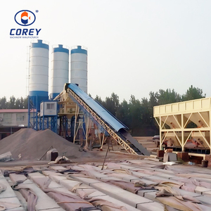 โรงงานผสมคอนกรีต COREY HZS60 ขนาด 60 ลบ.ม./ชม. ควบคุมด้วยระบบ PLC ไฟฟ้า สถานีผสมอัตโนมัติสำหรับโครงการก่อสร้าง - Product Image 1