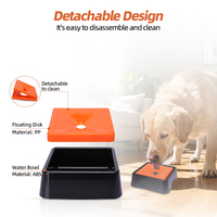 Gamelle flottante anti-éclaboussures et anti-bouche mouillée pour chien, en plastique personnalisé, à boisson lente, anti-déversement, portable et robuste