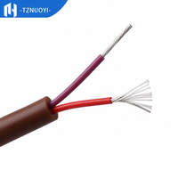 Câble d'extension de thermocouple toronné de type E, isolation rouge-violette pour la mesure de température à usage industriel