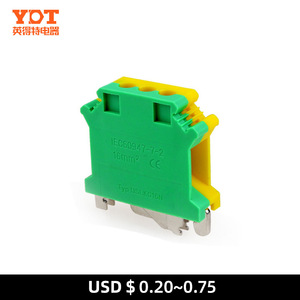 Bloque de terminales de tierra Indeter USLKG de 16 mm, amarillo y verde, de doble color, para ingeniería eléctrica - Product Image 2