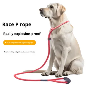 Tali Anjing Retraktil Nylon Ramah Lingkungan, Tahan Lama, Nyaman, dengan Dekorasi Pita Polos Klasik untuk Semua Ras - Product Image 2