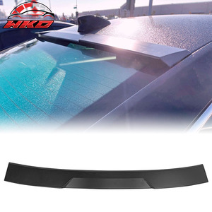 Convient pour Honda Accord 2018-2022, becquet de toit style V, non peint, noir - Product Image 1