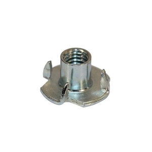 Dado a T a quattro punte in acciaio al carbonio OEM personalizzato M5 M6 M8, zincato blu/bianco, per <span class=keywords><strong>mobili</strong></span> in legno - Produttore di dadi a T a quattro punte - Product Image 3