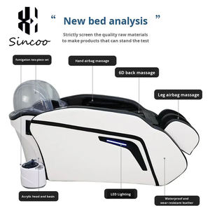 Luxury Thai Hair Washing <b>Head</b> Spa Shampoo Bed 3d 4d Full Body <b>Electric</b> <b>Massage</b> Sofa Chair with Heat Shampoo Bed - Product Image 4