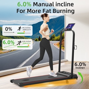 Tapis de course pliable manuel à écran LED du fabricant, inclinable, 10 km/h, gain de place, pour usage domestique - Product Image 2