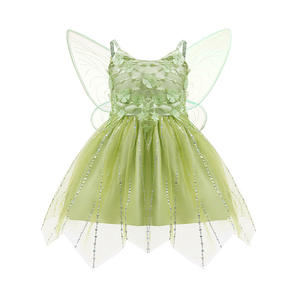 Disfraz de Princesa Tiana de El Elfo Verde, Disfraz de Halloween, Vestidos de Fiesta, Vestidos de Novia para Niñas, Falda de Tul de Hada - Product Image 1