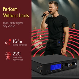 Sistema de Monitoreo Inalámbrico Profesional In-Ear (IEM) con Receptor de Bolsillo y Cancelación de Ruido para Escenario, <span class=keywords><strong>Estudio</strong></span> y Actuaciones en Vivo - Product Image 3