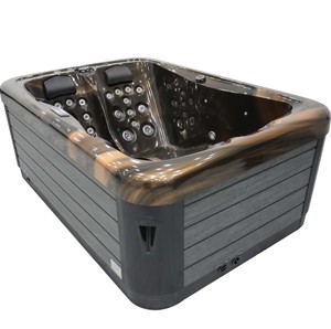 Petit <span class=keywords><strong>Spa</strong></span> de Surf en Acrylique Américain 2 <span class=keywords><strong>Places</strong></span> à Jet Massage, Mini Bain à Remous Intérieur Extérieur pour Deux Personnes - Product Image 1