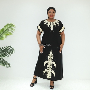 Vêtements islamiques abaya golfe brodé JB2125F Congo robe musulmane robe musulmane - Product Image 5