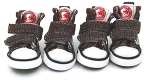 LOVOYAGER klasik hayvan tasarım köpek çizmeleri kaymaz mavi Jean Sneakers spor tarzı Pet aksesuarları rahat pamuk kauçuk - Product Image 3