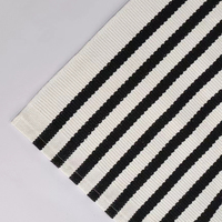 Jacquard fait à la main moderne paillasson intérieur/extérieur imperméable antidérapant rayé tapis de sol pour entrée salon chambre
