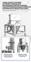QINNY Silos de Almacenamiento de Alimentos para Granjas Avícolas de 10 Toneladas, Tolva de Pesaje Automática de Granos, Sensores de Alta Precisión, Tanque de Acero Duradero