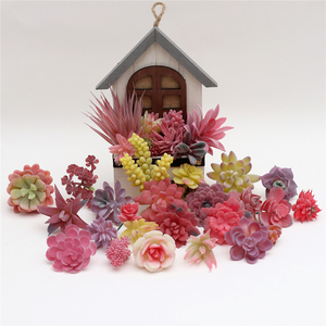 <span class=keywords><strong>Succulente</strong></span> Artificiali Rosa dall'Aspetto Naturale, <span class=keywords><strong>Mini</strong></span> Ramo Singolo in PU/PVC per Interni e Giardini Domestici - Product Image 4