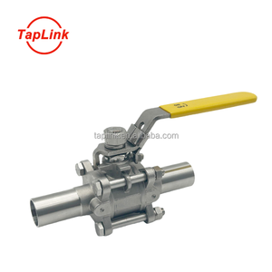 Válvulas de bola de <span class=keywords><strong>1</strong></span> pulgada soldadas manualmente profesionales Acero inoxidable 304/316 1000 Wog DN50 DN65 alimentos/uso médico OEM personalizable - Product Image 1