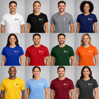 T-shirt de travail personnalisé avec logo |   T-shirt uniforme en coton de haute qualité |   Chemise d'équipe d'entreprise personnalisée pour la promotion des entreprises