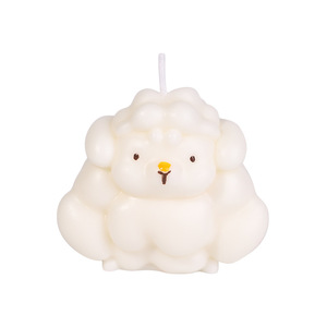 Bougie de massage en cire de soja rose et blanche en forme de mouton, à faible température, pour adultes - Product Image 3