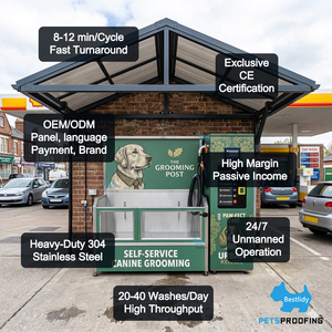 Nueva Invención: Estación de Lavado de Mascotas de Autoservicio, Máquina Expendedora de Limpieza de Acero Inoxidable 304 para Perros - Product Image 2
