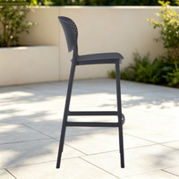 Chaise de plage et de piscine en plastique rétro, nouveau design, tabouret de bar confortable en plastique, vente en gros