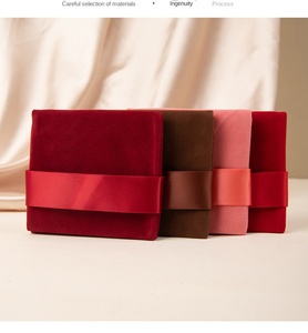 Sac de rangement pour bijoux en flanelle de haute qualité avec cordon de serrage pliable pour boucles d'oreilles, colliers, bagues, bracelets, coffret cadeau - Product Image 4