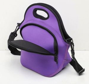 <b>Large</b> Tote Lunch Bag Reusable Washable <b>Extra</b> Thick Neoprene Soft Feel Stitching Outside Pocket Gifts - Product Image 2