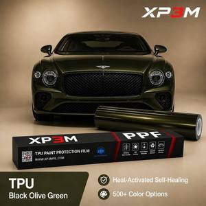 ฟิล์มใสกันรอยรถยนต์ XP3M สีดำคริสตัลเขียวมะกอก OEM เงา TPU ความหนา 7.5 มิล ซ่อมแซมตัวเองได้ ป้องกันรอยขีดข่วน ป้องกันสีเหลือง ขนาด 1.52x15 เมตร - Product Image 1