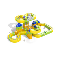 Cube magnétique transformable, train électrique, train à grande vitesse, voie magnétique, voiture, blocs de construction en plastique à assembler soi-même, jouets pour enfants