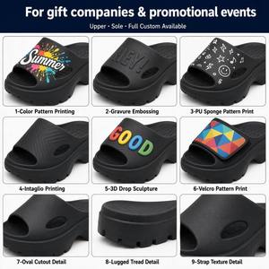 Claquettes plateforme en EVA personnalisables avec logo, vente en gros pour la plage, les fêtes au bord de la <span class=keywords><strong>piscine</strong></span>, les hôtels, les complexes hôteliers, les événements de marque, les cadeaux promotionnels d'entreprise - Product Image 2