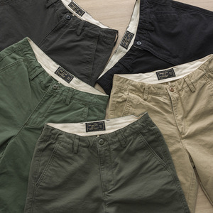 Novedad: Bermuda Casual de Verano para Hombre, Cómoda, 100% Algodón, Estilo <span class=keywords><strong>Cargo</strong></span>, Diseño Liso, Teñido Uniforme, Tela de Lana - Product Image 4