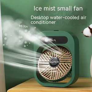 Nouveaux produits pour la maison intelligente : Ventilateur de climatisation, ventilateur de bureau, ventilateur de refroidissement, humidificateur rechargeable USB, vaporisateur portable - Product Image 4