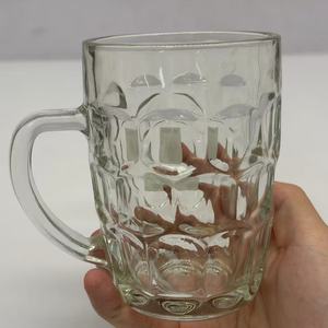 Mug en verre transparent gaufré à fossettes avec poignée et base épaisse, idéal pour les boissons quotidiennes - Product Image 6