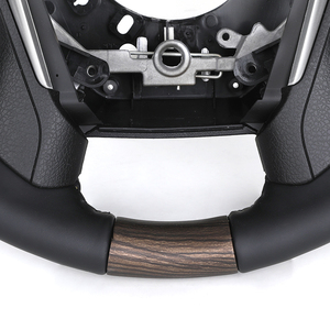 พวงมาลัยหนังหุ้มไม้รุ่นอัพเกรดสำหรับรถยนต์โตโยต้าแลนด์ครุยเซอร์ LC200 <span class=keywords><strong>LC</strong></span> 200 120 <span class=keywords><strong>150</strong></span> ปราโด FJ150 FJ200 ทุนดรา - Product Image 5