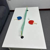 Mini jeu de ping-pong extérieur et intérieur jeu de raquette de tennis de table en bois classique pour enfants et adultes jouet de bureau