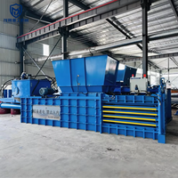 Presse à balles horizontale hydraulique entièrement automatique et efficace avec PLC pour le recyclage du papier, du carton et du plastique usagés