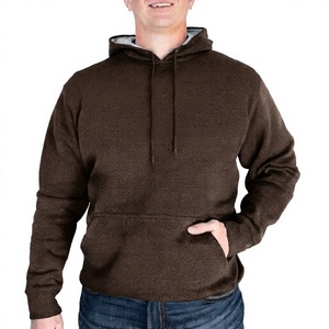 High Quality Hoodie Polyester Cotton <b>Blank</b> Thick Heavy <b>Weight</b> Pullover Custom Logo Drop Shoulder Fleece Oversized Hoodie for Men - Product Image 1