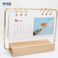 2025 Usine En Gros Logo Personnalisé Impression Table En Bois Calendrier De Bureau