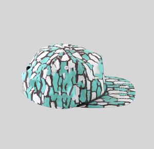 Casquettes de baseball personnalisées à 5 panneaux en corde, camouflage, pierre turquoise, imprimé, tissu en nylon, facture plate, casquette de baseball pour la chasse en plein air - Product Image 3